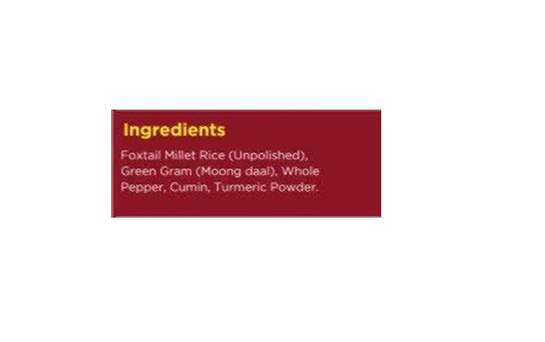 Delight Foods Foxtail Millet Pongal Mix   Pack  400 grams